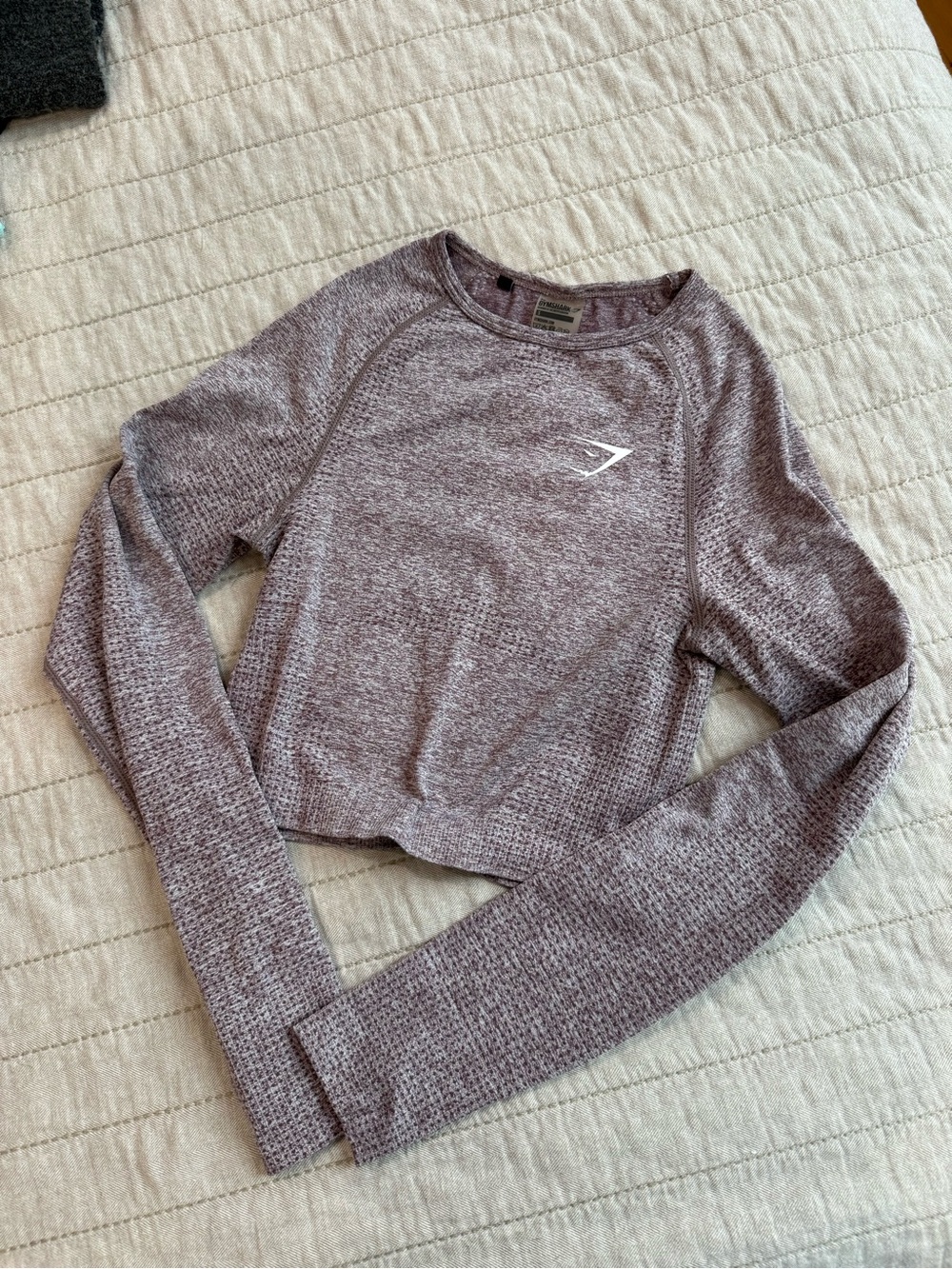 Gymshark Long Sleeve Cropped Seamless Top